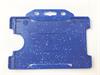 Card holder, open - blue landscape - with metalparts for tracing
